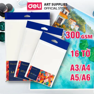 Giấy Vẽ Màu Nước 16 Tờ 300Gsm A4 A5 A6 Chuyên Dụng Hoạ Sĩ Watercolor Paper Finenolo Gouache Acrylic