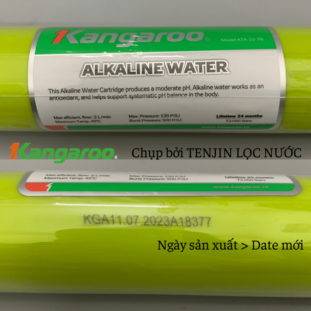 Lõi số 7 Alkaline Water Kangaroo Chính Hãng Lõi Chức Năng Hỗ Trợ Cân Bằng pH Dành Cho Máy Lọc Nước RO