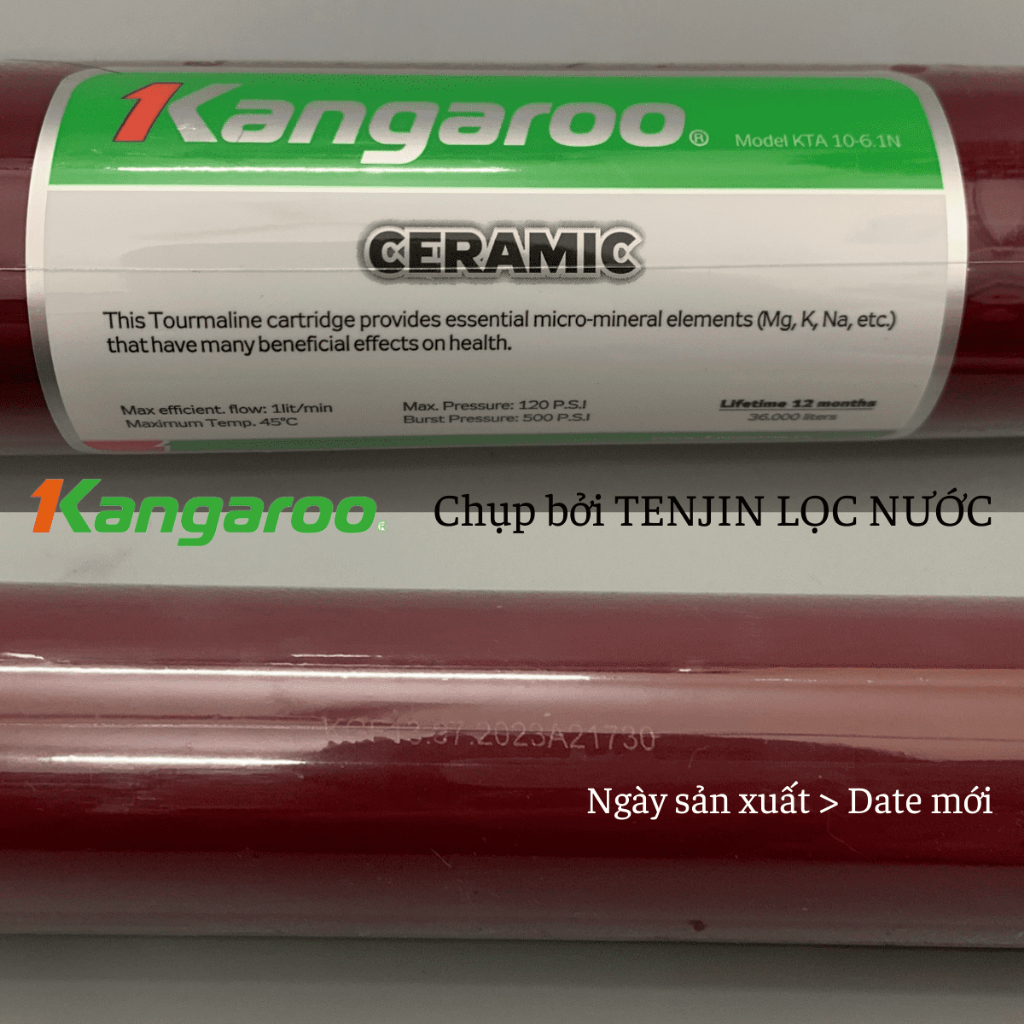 Lõi số 6 Ceramic Kangaroo Chính Hãng Giúp Hoạt Hóa Tăng Lượng Oxi Trong Nước Dành Cho Máy Lọc Nước RO