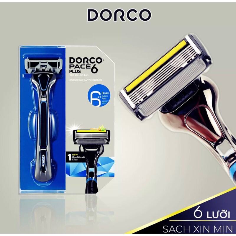 Bàn cạo râu lưỡi 6 DORCO pase plus | Shopee Việt Nam