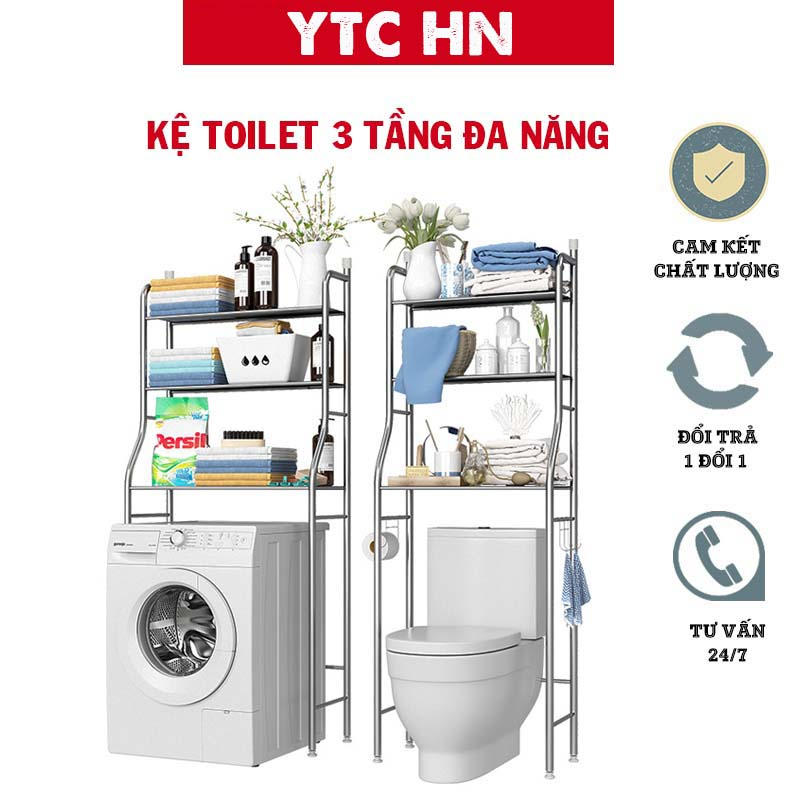 Kệ Để Đồ Nhà Tắm Tiện Lợi, Giá Để Đồ Trên Toilet Đa Năng