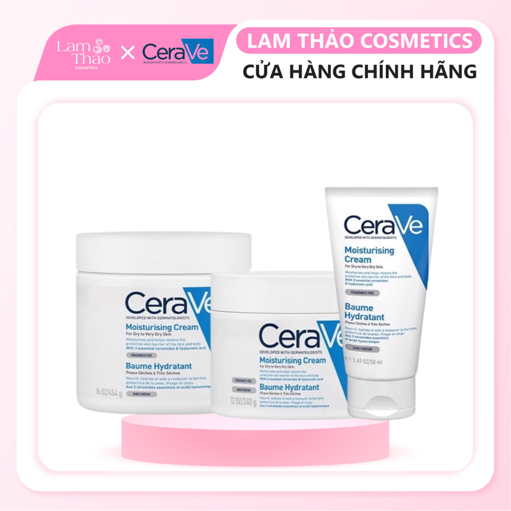 Kem Dưỡng Ẩm Dành Cho Da Khô Cerave Developed With Dermatologists Moisturising Cream Shopee 6745