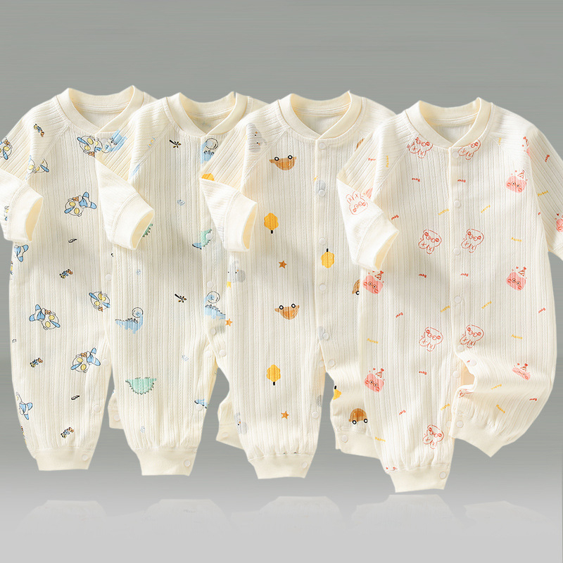 Bodysuit Sleepsuit Body dài tay Cotton organic cao cấp cho bé trai bé