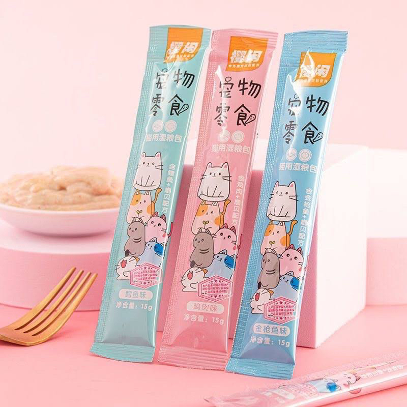 Combo 100 Thanh Súp thưởng cho mèo Shizuka / S2PET nhiều dinh dưỡng 15g