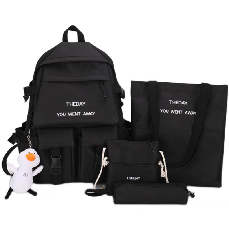 Set balo 4 món THE DAY vừa A4 phong cách Hàn Quốc