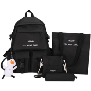 Set balo 4 món THE DAY vừa A4 phong cách Hàn Quốc