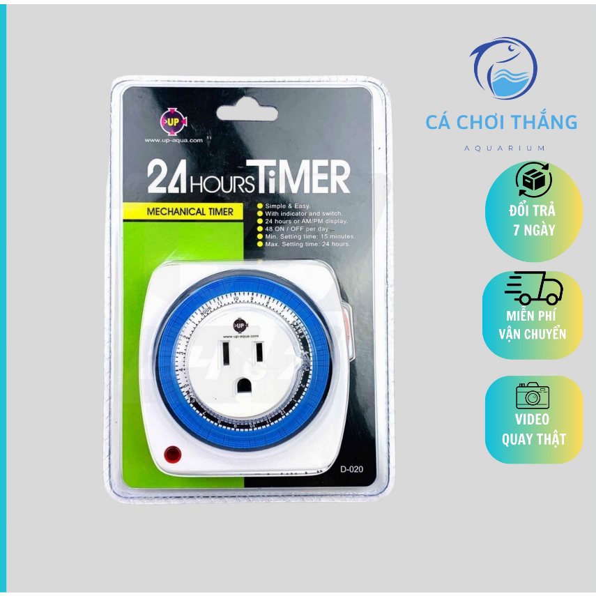 Ổ cắm hẹn giờ cơ Timer Up Aqua - Hỗ trợ bật tắt điện tự động | Shopee ...