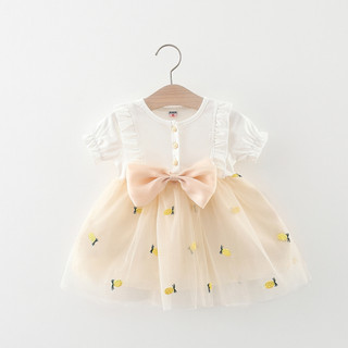 Váy bé gái thun cotton phối lưới thêu trái dứa vintage 6th-3 tuổi màu đỏ đô phong cách Hàn D862