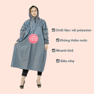 Áo Mưa Bít Một Người Chất Liệu Vải Dù Polyester Cao Cấp Không Thấm Nước