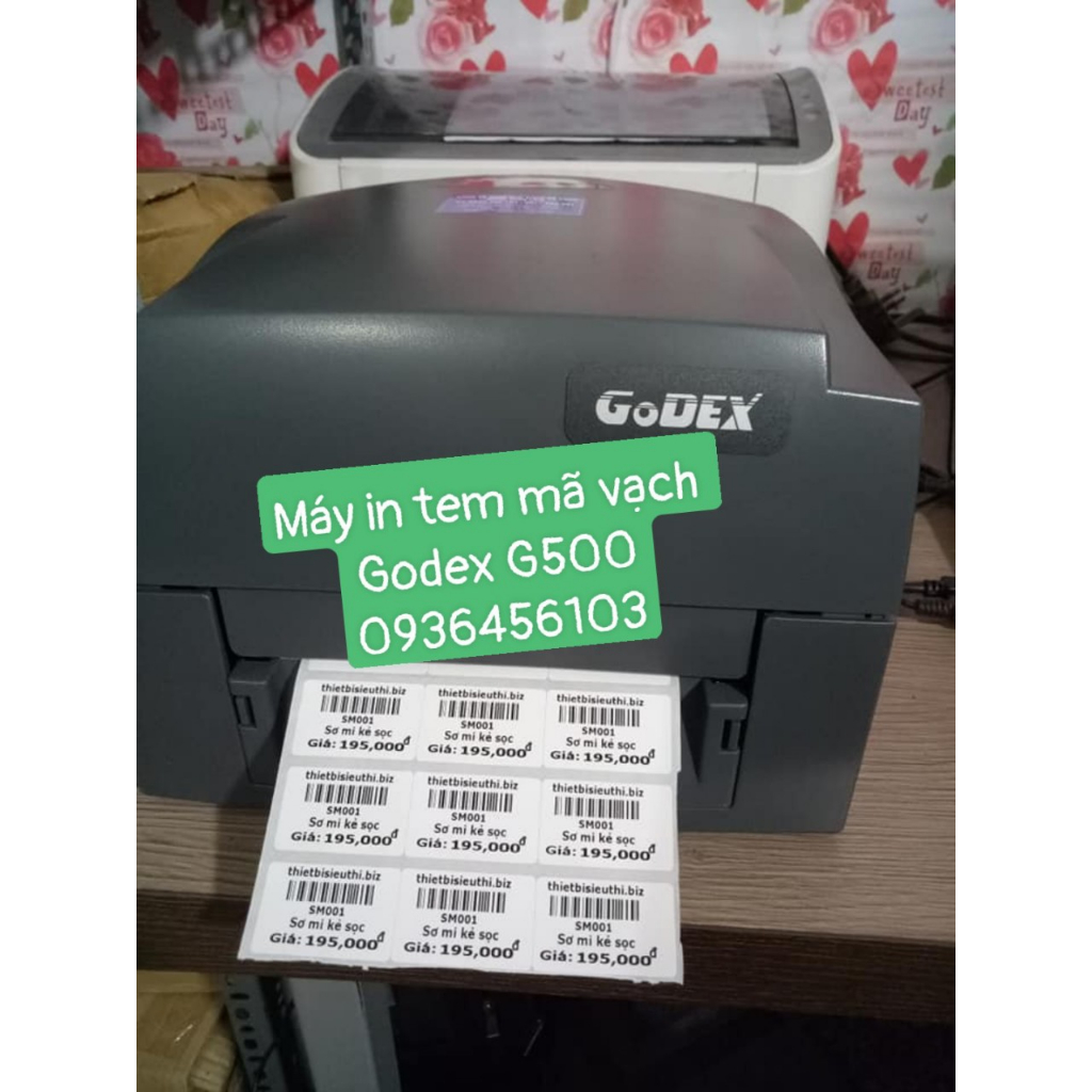 Máy in tem mã vạch cho shop thời trang, minimart, tạp hóa - Godex G500 ...