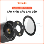 Camera WiFi Ngoài Trời Tenda RT3 Độ Phân Giải Full HD 1080P/2MP/3MP/2K Đàm Thoại 2 Chiều — ảnh 3