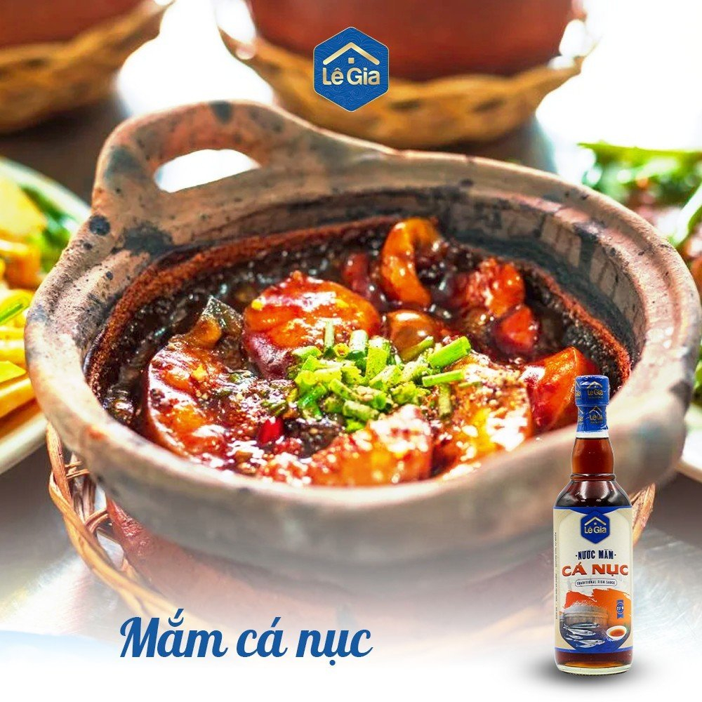 Ảnh Nước Mắm Cá Nục Truyền Thống Lê Gia chai thủy tinh 525ml 2
