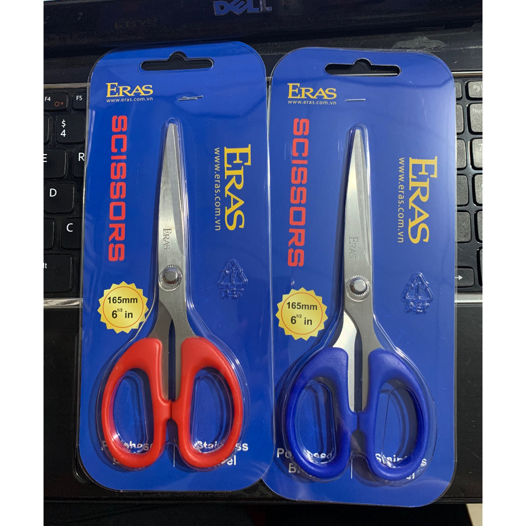 KÉO VĂN PHÒNG, KÉO CẮT GIẤY ERAS E720, E721 SỬ DỤNG TRONG VĂN PHÒNG, TRƯỜNG HỌC - VPP QUỐC HUY