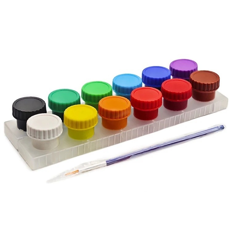 MÀU VẼ MỸ THUẬT QUEEN, HỘP 12 MÀU, TƯƠI ĐẸP, AN TOÀN, MÃ WC-301 - VPP QUỐC HUY