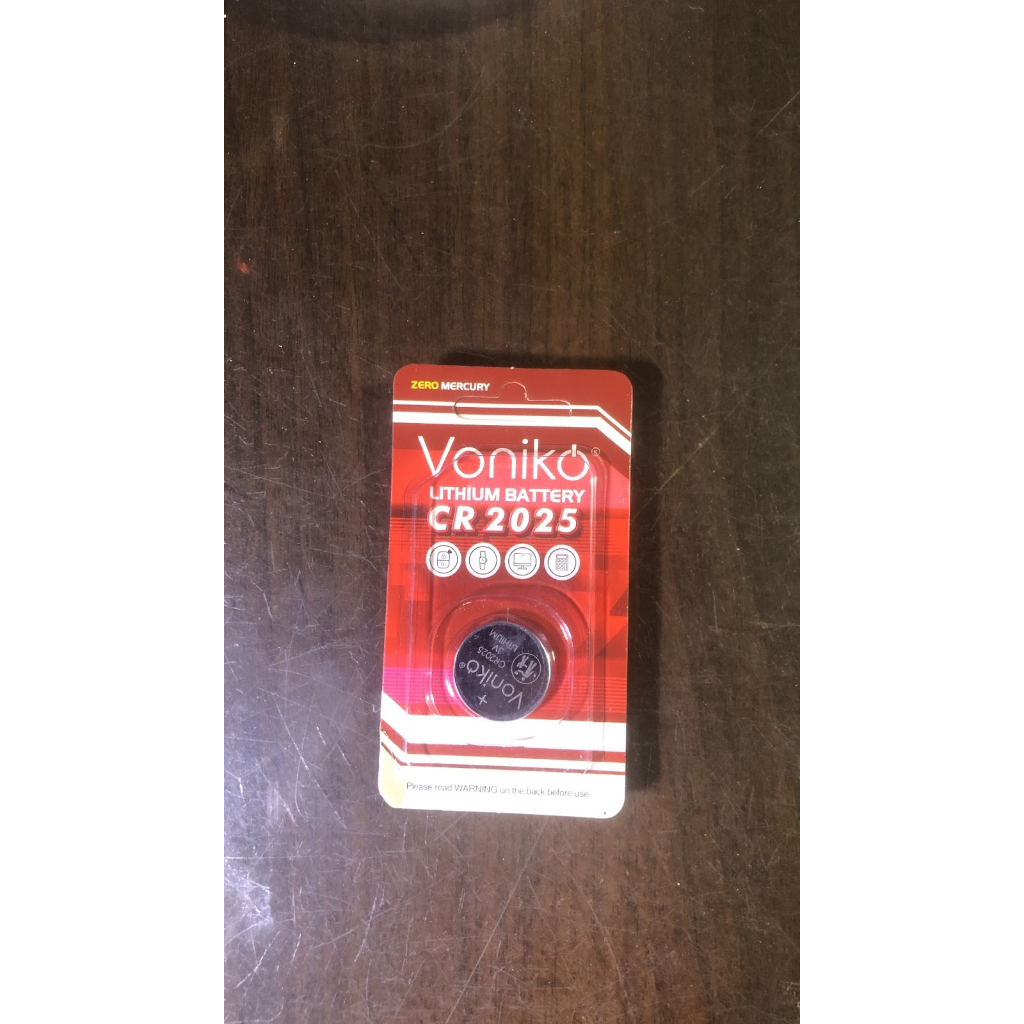 VỈ 1 VIÊN PIN 3V LITHIUM VONIKO CR2025 CHÍNH HÃNG - VPP QUỐC HUY