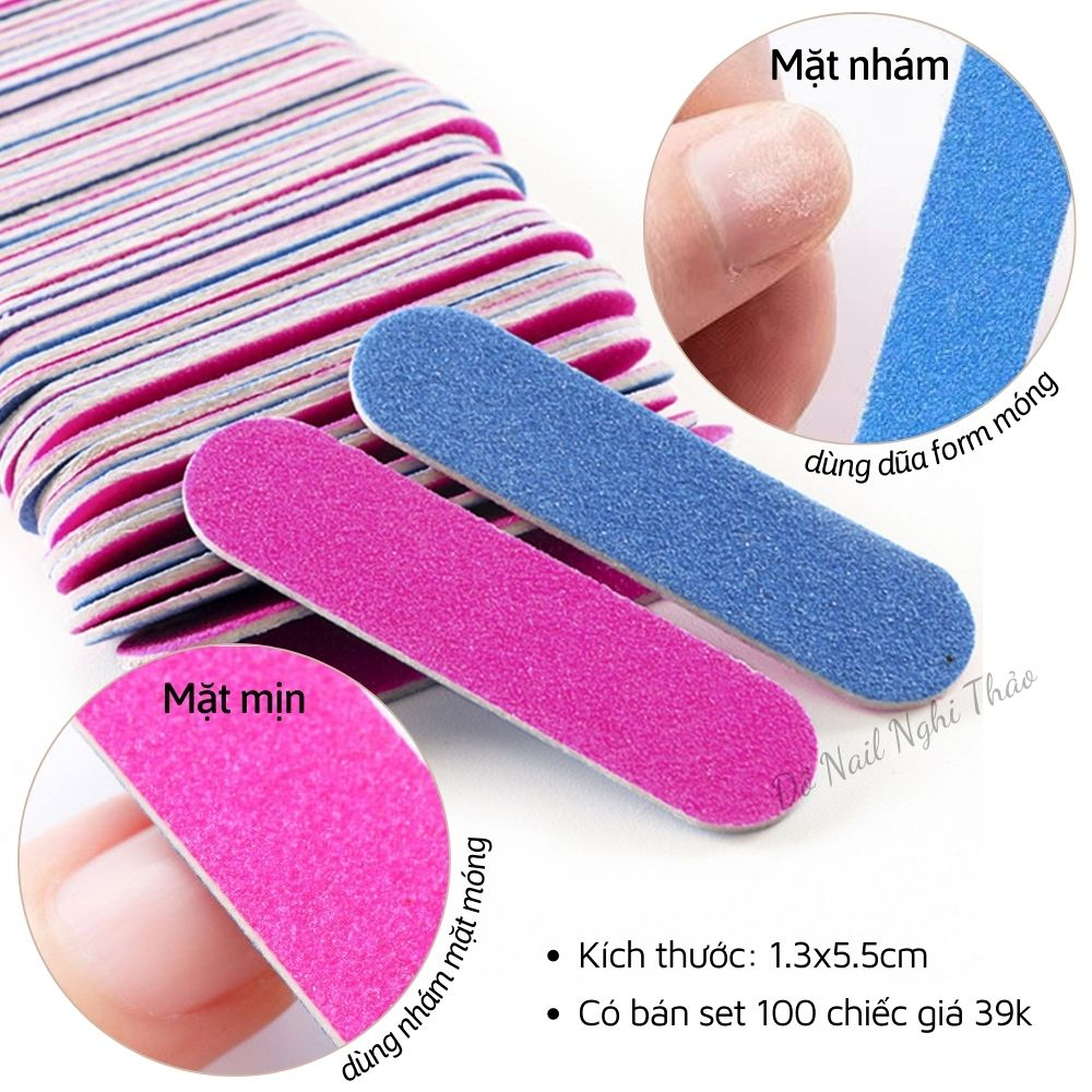 Dũa Móng MiNi Nail Box" Thiết Kế Nhỏ Gọn"Mài Dũa Các Góc Cạnh Của Móng Cực Đỉnh [ Bình An ]