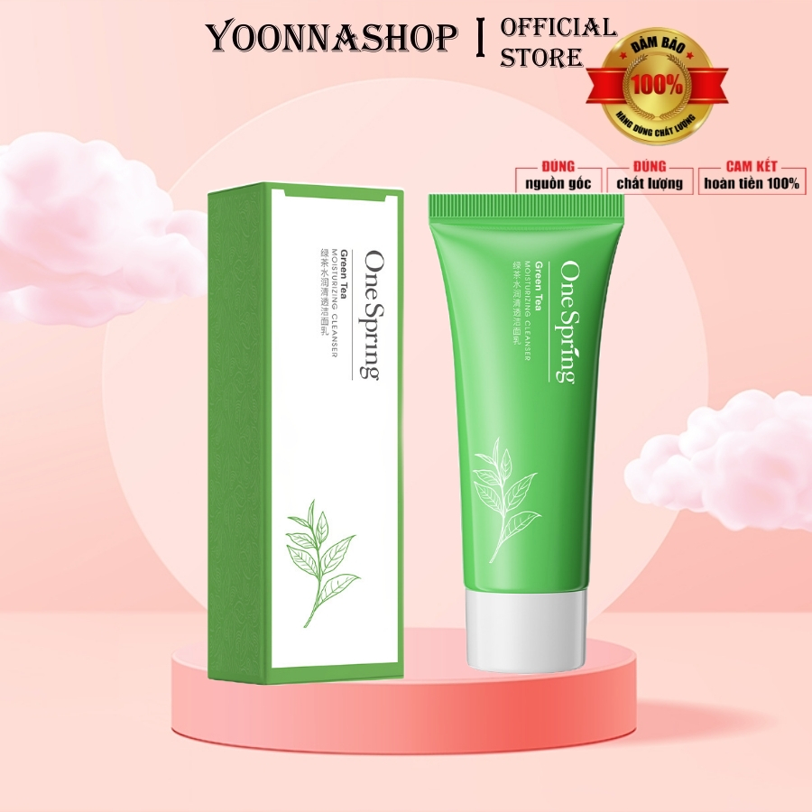 Sữa rửa mặt trẻ hóa da trà xanh OneSpring Green Tea 100g giúp da sáng ...
