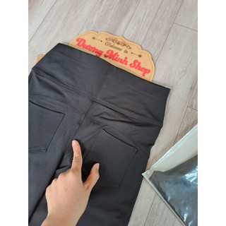 Quần Legging Cạp Cao 4 Túi có định hình nâng v3 chất vải mì Hàn l1 co giãn tốt