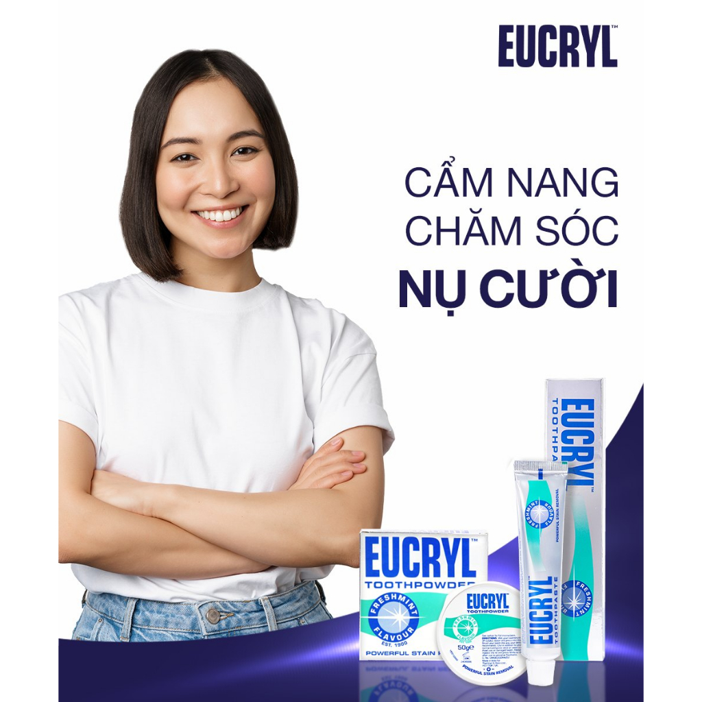Combo 3 Kem đánh răng Eucryl hỗ trợ làm trắng răng (3x62g)