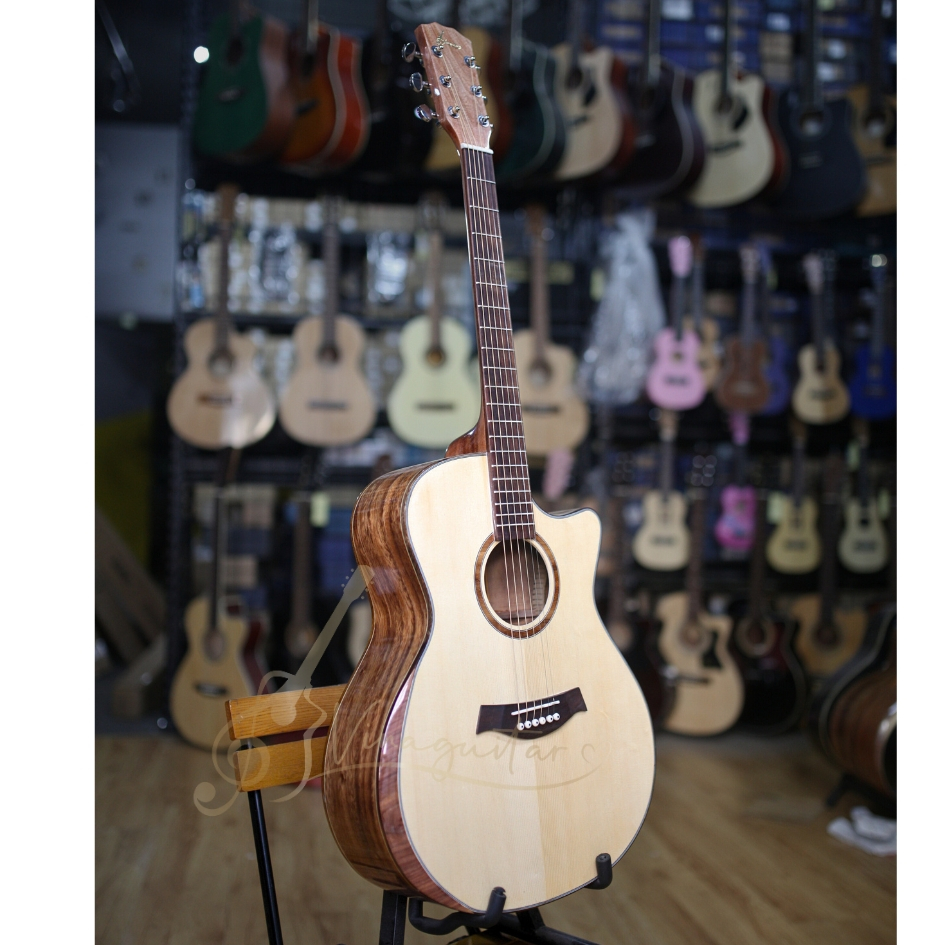 Đàn Guitar Acoustic Gỗ Điệp Có Baval UD6 Chính Hãng- Tặng Kèm 12 Phụ ...