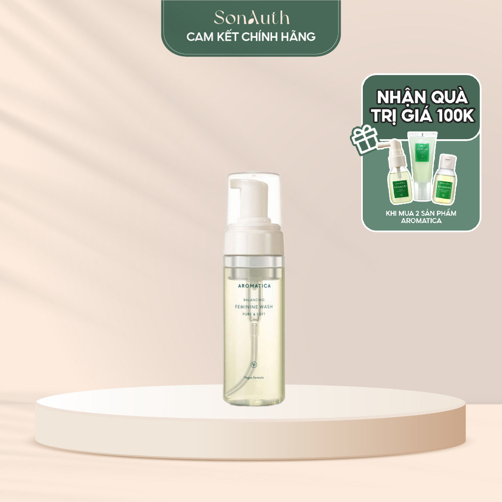 Dung dịch vệ sinh phụ nữ Aromatica Balancing Pure & Soft Feminine Wash ...