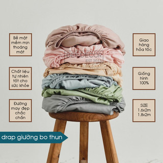 Ga giường Tencel 60S 100% Đẹp Decor bo thun nhiều màu 1m6x2m 1m8x2m, ga giường lụa tencel màu trơn