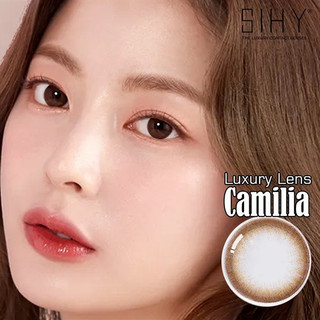 SIHY – Kính áp tròng, Lens [CẬN] Camilia màu nâu trầm, độ mắt 0 đến 6 độ, chống tia UV++