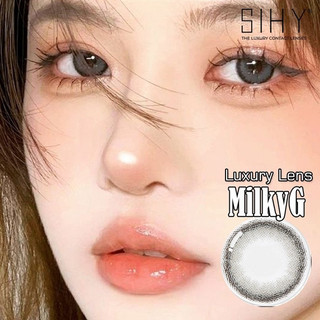 SIHY - Kính áp tròng, Lens Milky Gray màu xám khói, độ cận 0-8 độ, công nghệ hiện đại chống tia UV