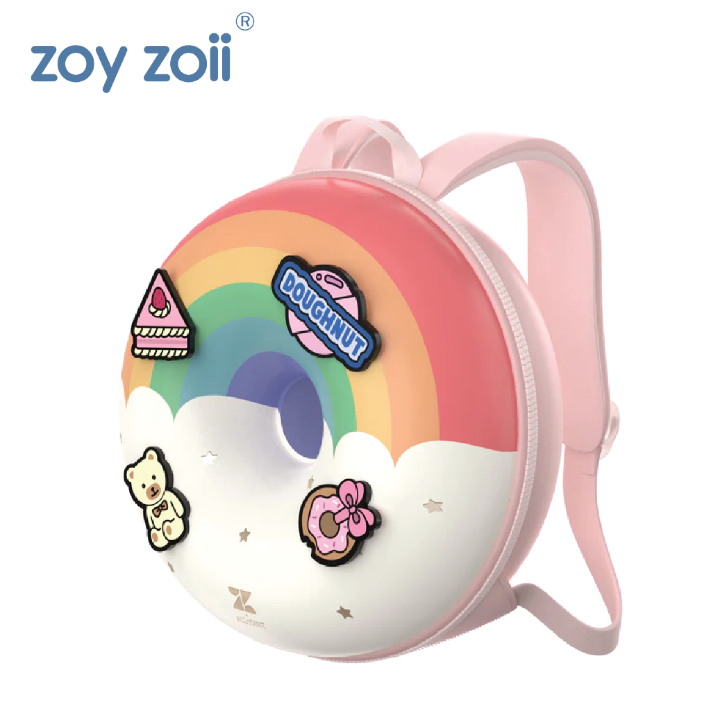 hotBalo cho Bé mẫu giáo từ 2 tuổi ZoyZoii phiên bản Donut - Dây đeo có khóa trợ lực cân bằng - Bảo hành chính hãng 2 năm