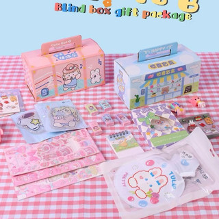 MEOWU Hộp Quà May Mắn Cho Trẻ Em Sáu Tám Món Dụng Cụ Học Tập Vật Dụng Dễ Thương