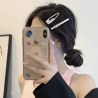 Set 7 kẹp tóc kim loại Min Min đính đá cao cấp