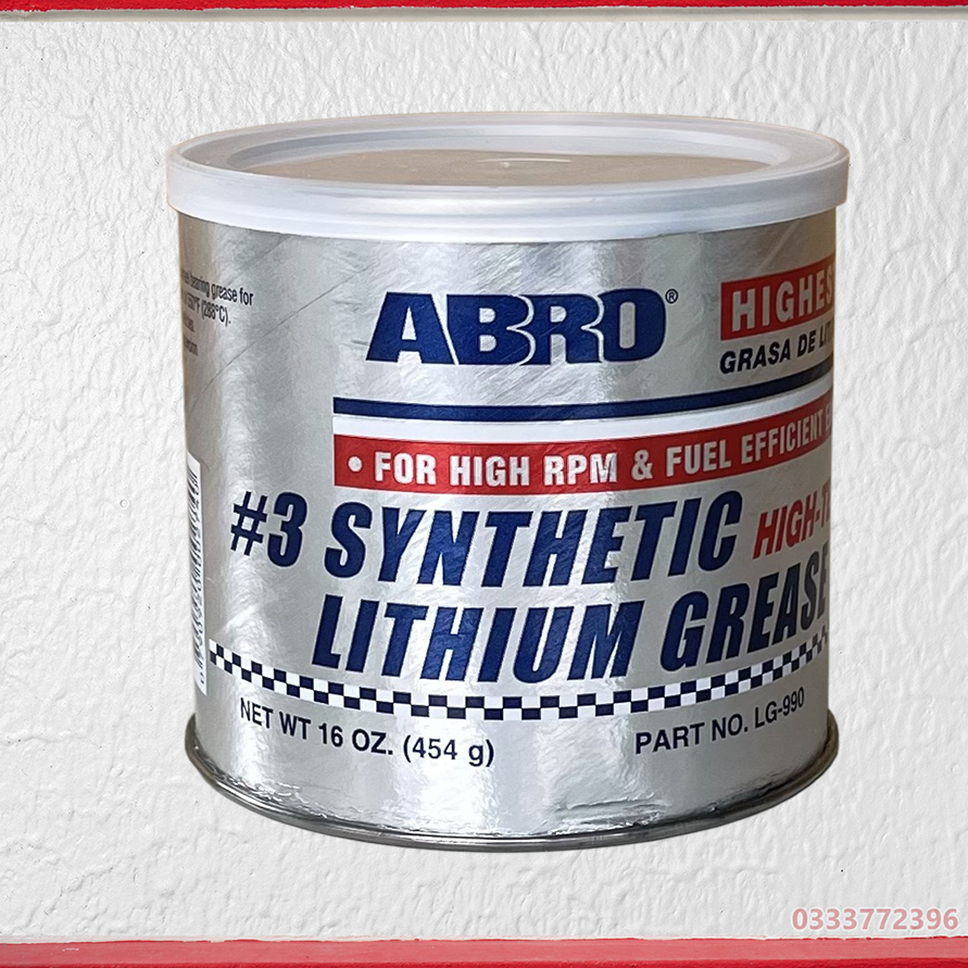 Mỡ bôi trơn chịu nhiệt Abro Synthetic Lithium Grease 454g Shopee Việt Nam