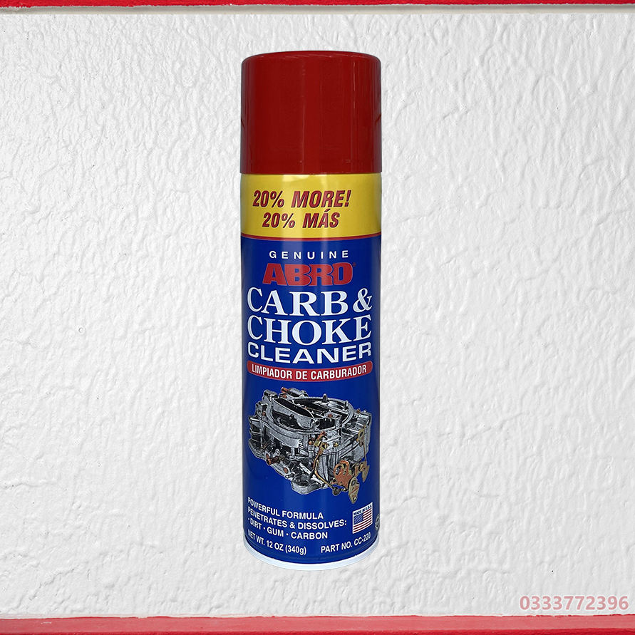 Vệ sinh bình xăng con Abro carb & Choke cleaner 340g Shopee Việt Nam