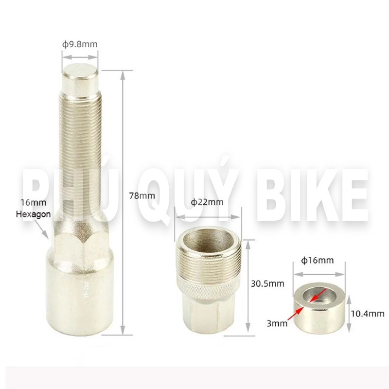 Cảo Đùi Dĩa Cốt Vuông Xe Đạp TOOPRE