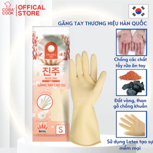 Găng Tay Cao Su Tay Lửng Ngọc Trai Size S Thương Hiệu BEIGL