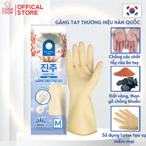 Găng Tay Cao Su Tay Lửng Ngọc Trai Size M Thương Hiệu BEIGL