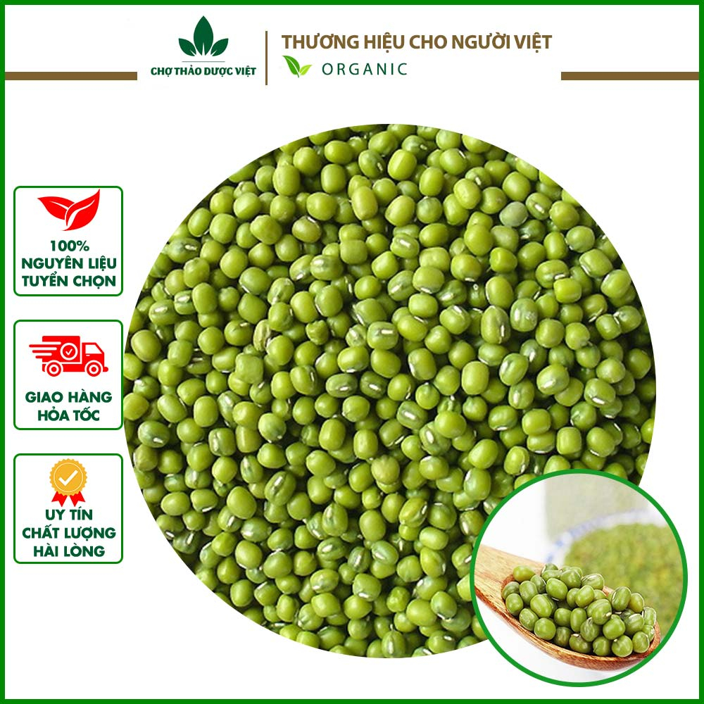 Đậu xanh nguyên hạt organic 500g ( Đỗ xanh làm chè đậu xanh, thanh ...