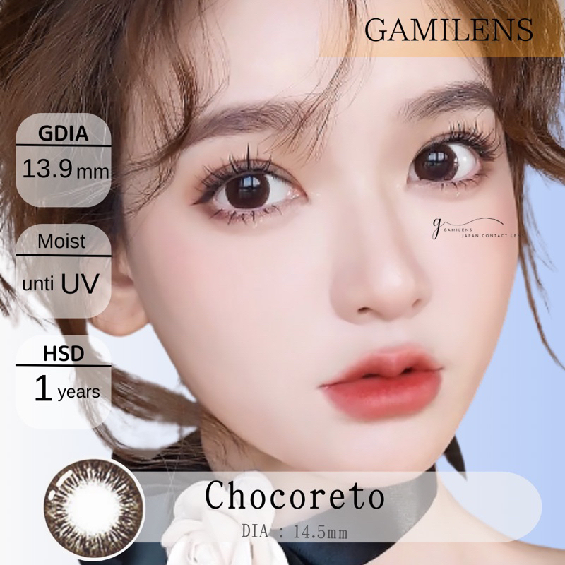 Lens cận cấp ẩm 6 tháng CHOCORETO 14.5mm 15h sử dụng gamilens ( Giảm giá 35k khách hàng mới )