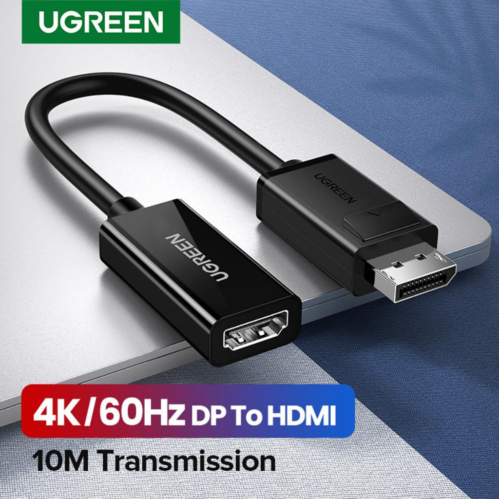 Cáp chuyển đổi Displayport sang HDMI hỗ trợ 4K@60Hz chính hãng Ugreen 70694