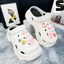 Dép Sục nữ độn đế 7cm kèm sticker Thỏ Hồng dễ thương nổi 3D Loại 1 Cao Cấp ẢNH THẬT 100% D7767