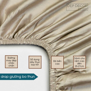 Ga giường Tencel 60S 100% Đẹp Decor bo thun nhiều màu 1m6x2m 1m8x2m, ga giường lụa tencel màu trơn