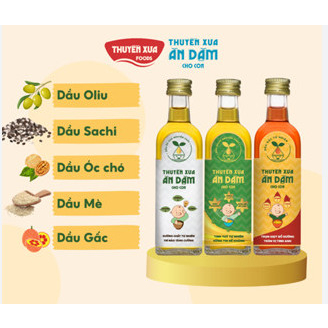 Dầu Ăn Dặm Cho Bé Nguyên Liệu 100% Hạt Tự Nhiên - Thương Hiệu Thuyền Xưa - hanzomart