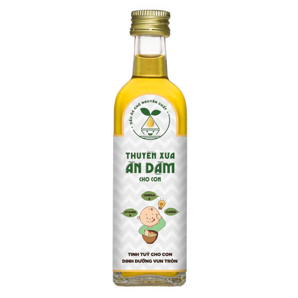 Dầu Ăn Dặm Cho Bé Nguyên Liệu 100% Hạt Tự Nhiên - Thương Hiệu Thuyền Xưa - hanzomart