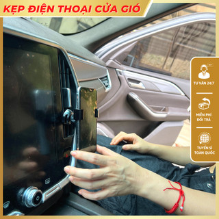 Giá đỡ điện thoại kẹp cửa gió điều hòa ô tô, xe tải dễ dàng lướt web hay xem bản đồ khi lái xe