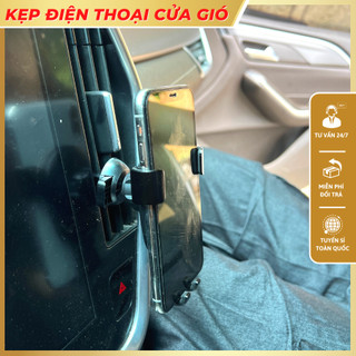 Giá đỡ điện thoại kẹp cửa gió điều hòa ô tô, xe tải dễ dàng lướt web hay xem bản đồ khi lái xe