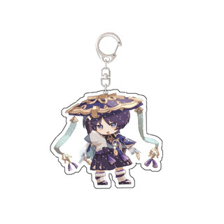 [SẴN - 3 mẫu] Móc khóa Wanderer / Hutao Genshin Impact | Mô hình standee in ảnh game ver chibi siêu cưng / Scaramouche