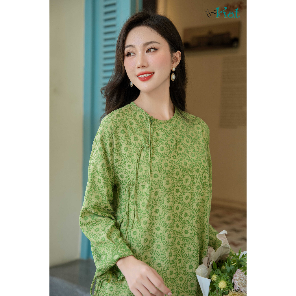 Áo Lục Nghiên The Kat House, vải lụa mát mẻ, sang trọng, khí chất và tinh tế, đủ size (không kèm quần)