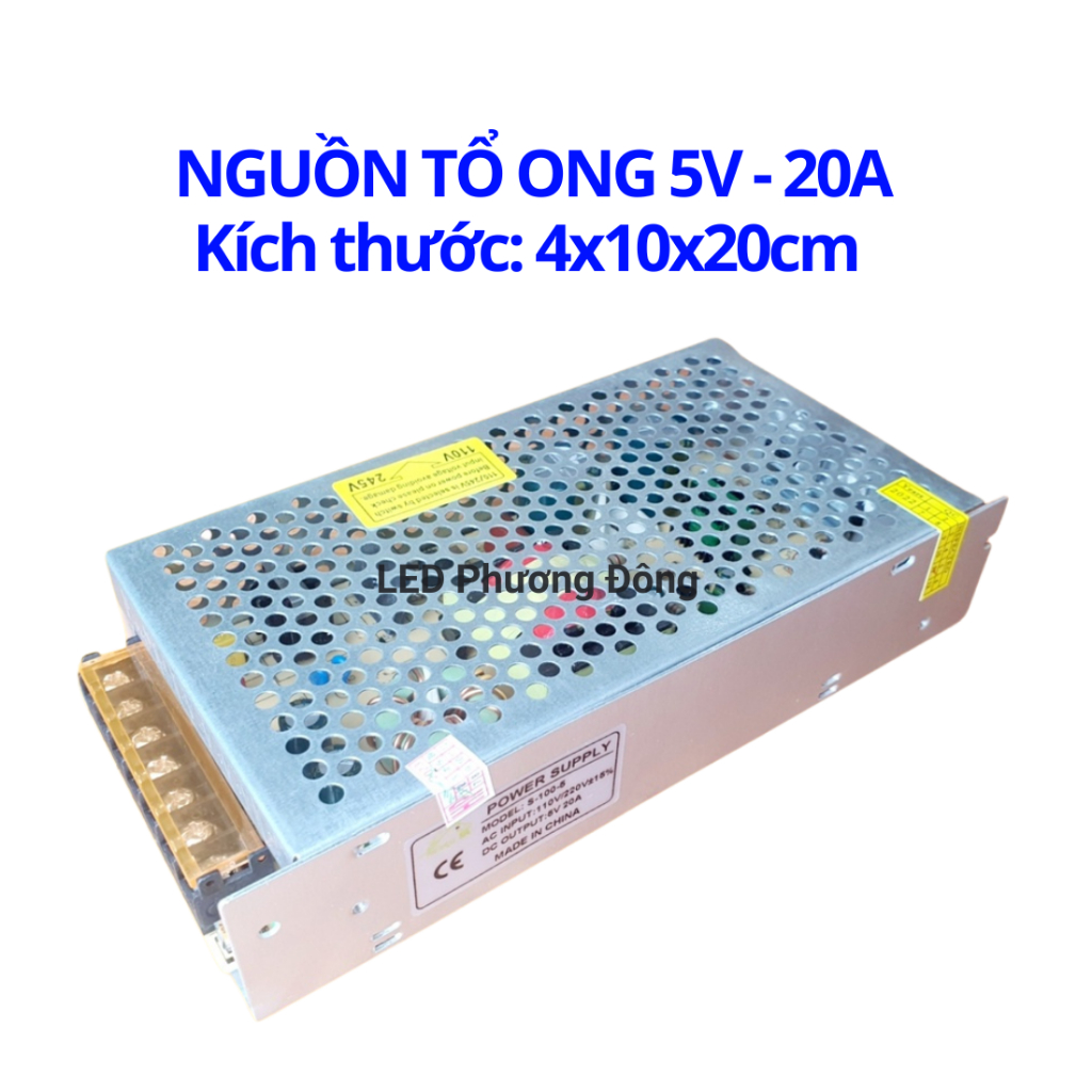 Nguồn Tổ ong  5V - 10A/ 20A/ 40A/ 60A / 70A KÍN NƯỚC Dùng cho đèn LED