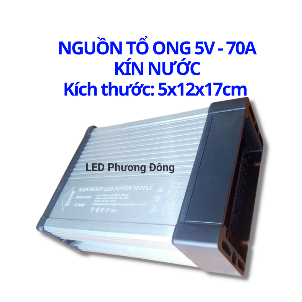 Nguồn Tổ ong  5V - 10A/ 20A/ 40A/ 60A / 70A KÍN NƯỚC Dùng cho đèn LED