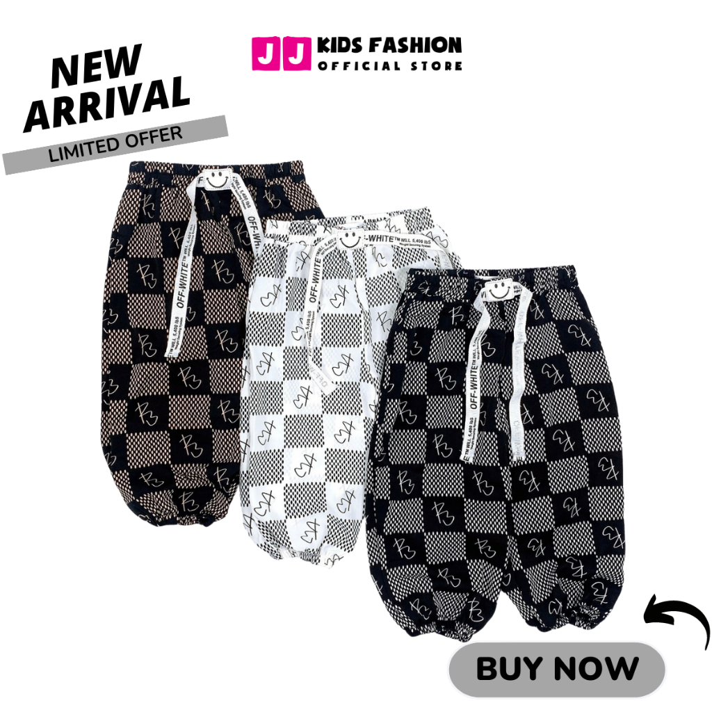 Quần Jogger Bé Gái Thun Dài Bo Ống – Phong Cách Hip Hop Năng Động | JJ Kids Fashion